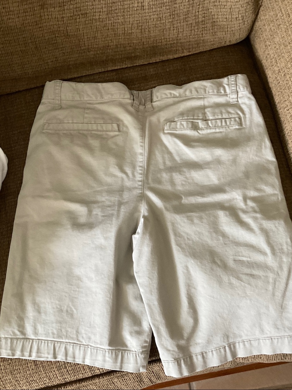 Cat & Jack Women's Light Beige Chino Bermuda Shorts - Neutral Pair - Picture 3 of 4